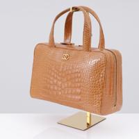 Chanel Tea Brown Crocodile Handbag - Sold for $6,400 on 05-17-2026 (Lot 621).jpg